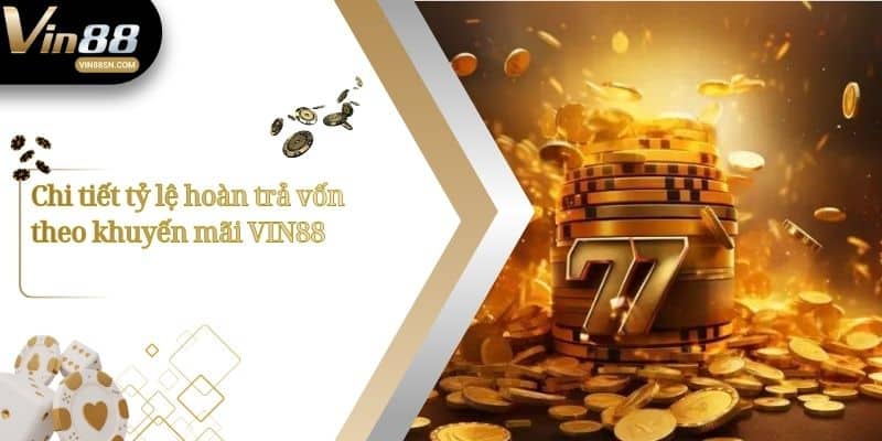 Chi tiết tỷ lệ hoàn trả vốn theo khuyến mãi VIN88